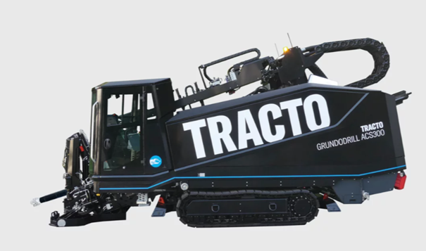 300ACS1 Foreuse horizontale dirigée automatisée Grundodrill 300ACS utilisée pour des travaux sans tranchée complexes et précis en installation de conduites dans la catégorie Forage horizontal dirigé.