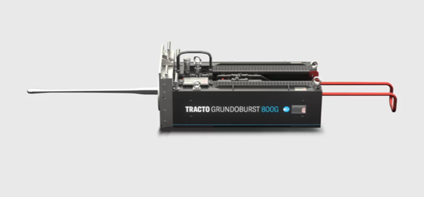 GRUNDOBURST 800G GRUNDOBURST 800G sur un chantier de remplacement de canalisation sans tranchée